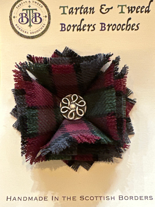 Handmade Scottish Tartan Brooch