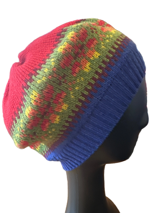 Scottish Green Grove Weavers Islay Beret In Holly