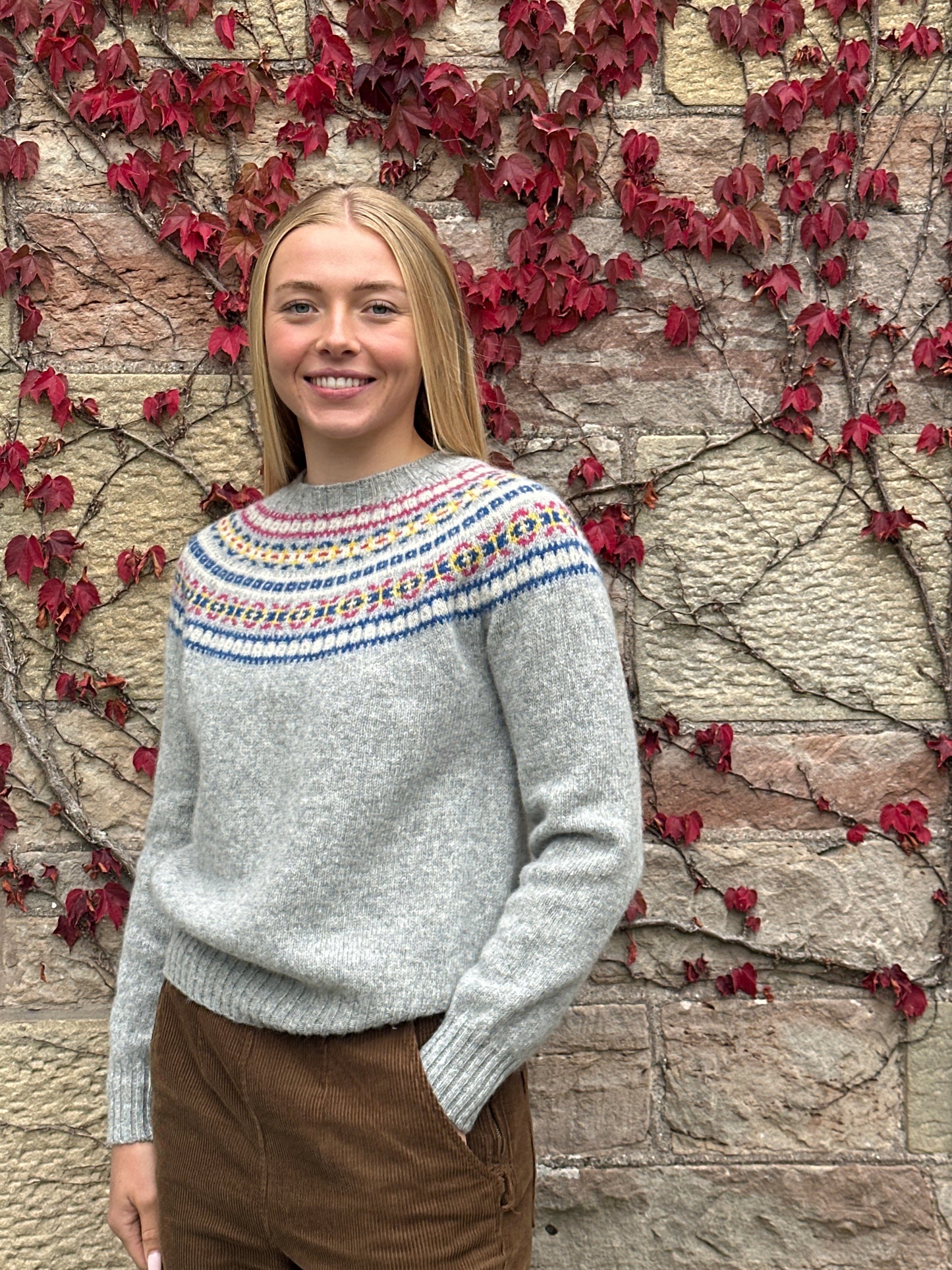 New Harley Of Scotland Fairisle In Silver