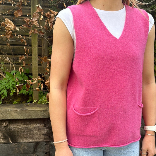 Eribe Corry V-Neck Tank Top Bubblegum