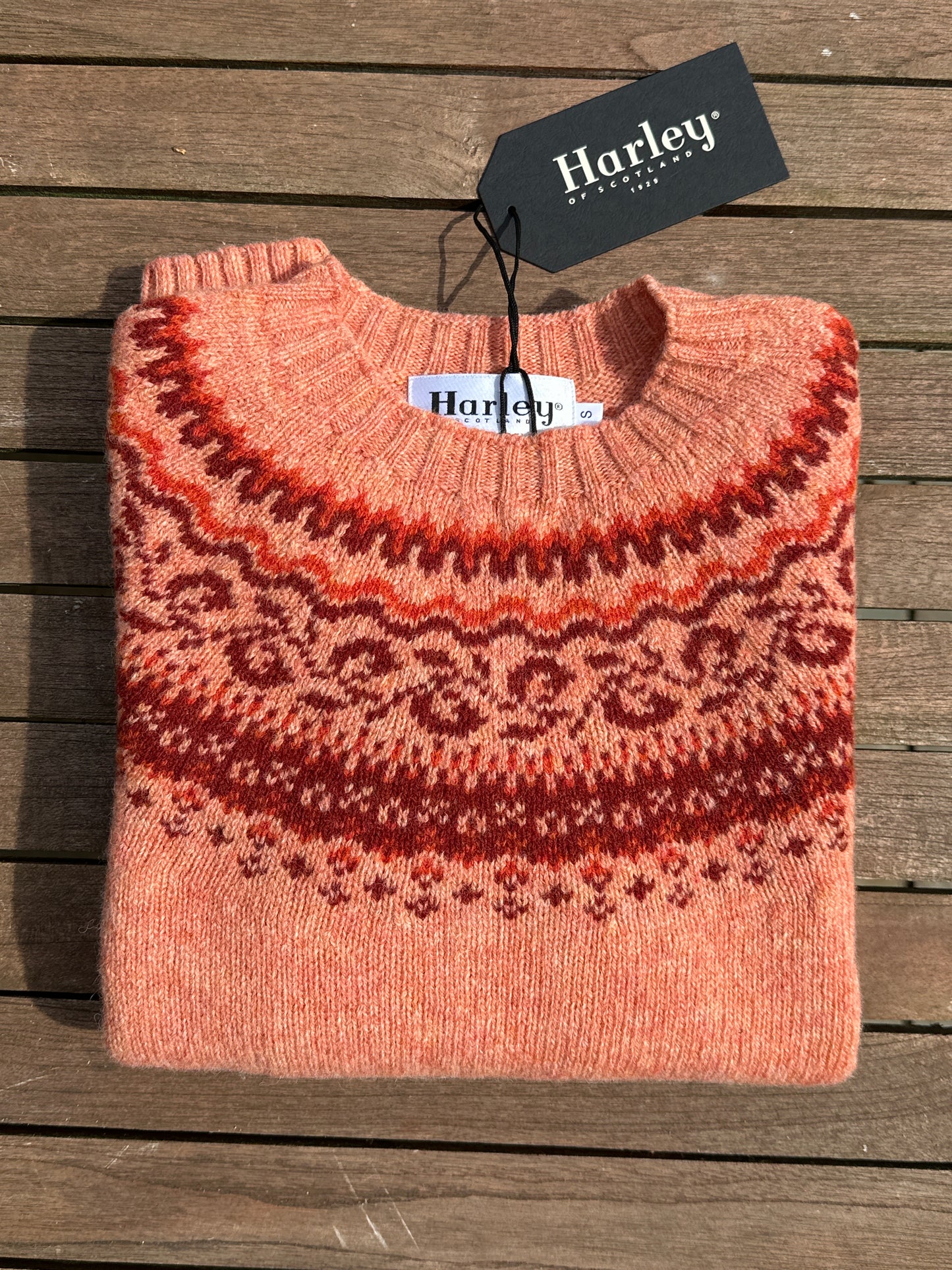 New Fairisle Crew Neck Sweater In Parfait