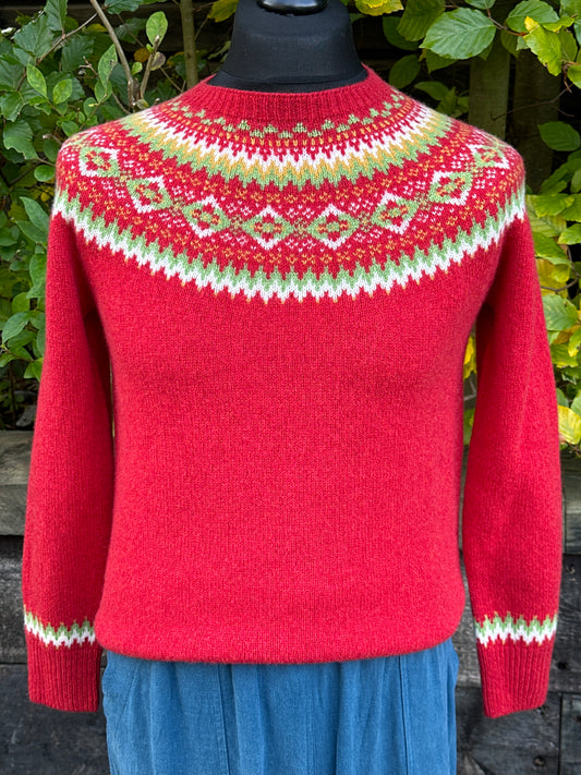 SALE New Harley Of Scotland Fairisle In Jasper