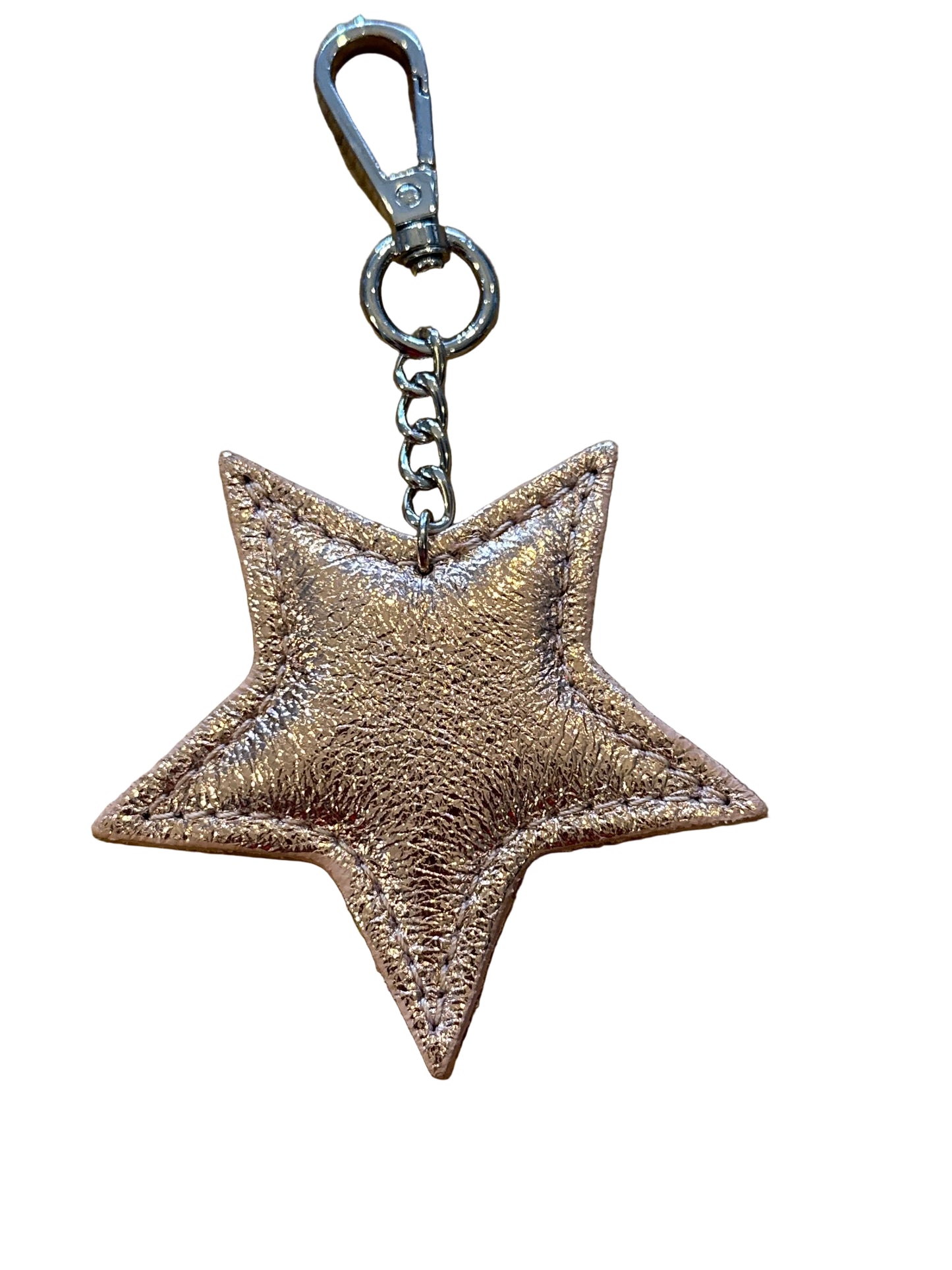 Leather Star Keyring
