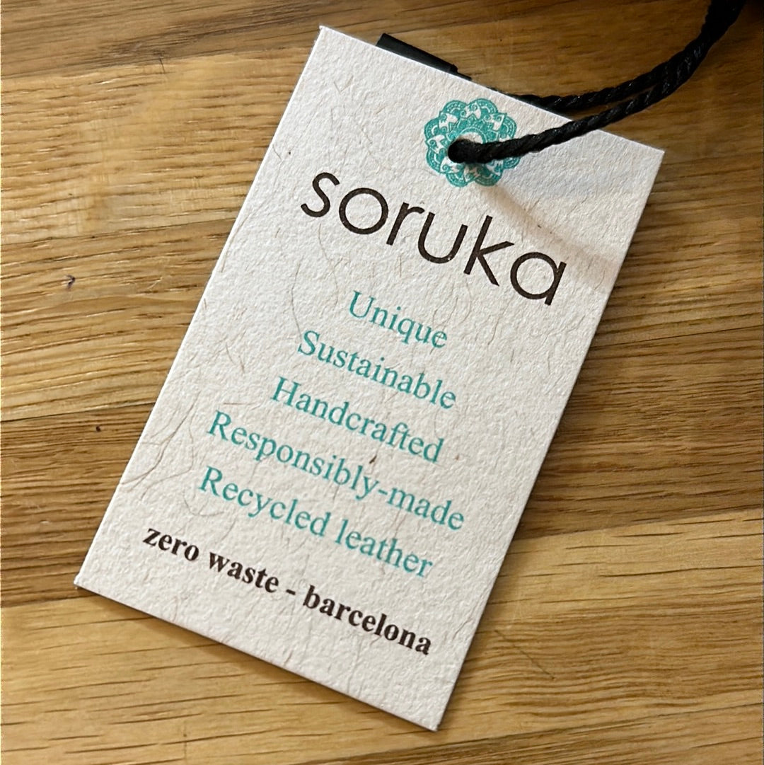 Soruka Recycled Handcrafted Leather Purse