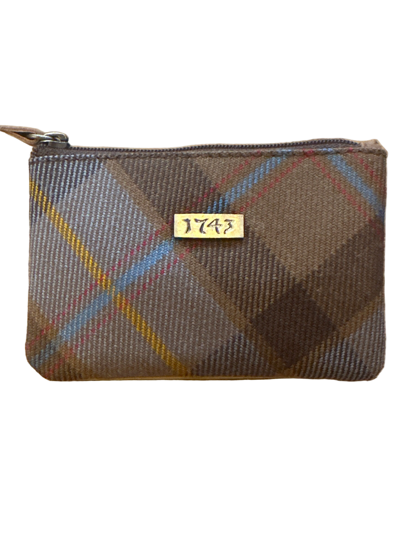Genuine Tartan Coin Purse With Key Chain