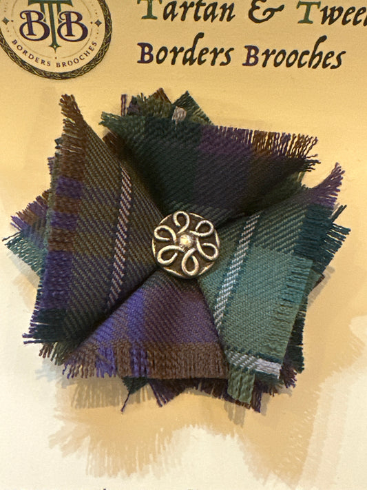 Handmade Scottish Tartan Brooch