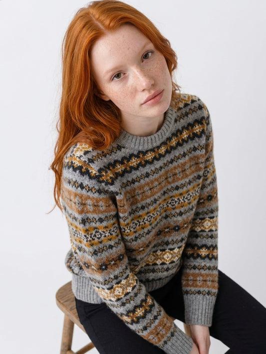 SALE Allover Scottish Fairisle