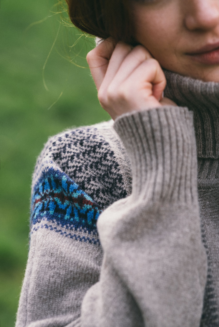 Eribe Montrose Cowl Sweater In Oban Sky