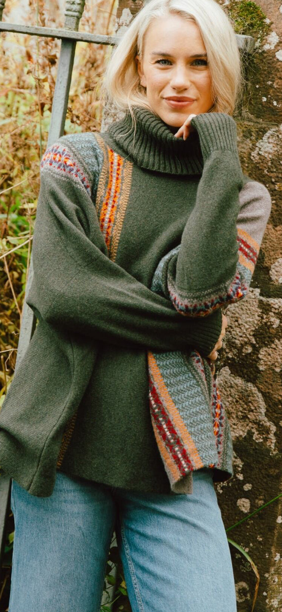 Eribe Montrose Cowl Sweater In Bracken