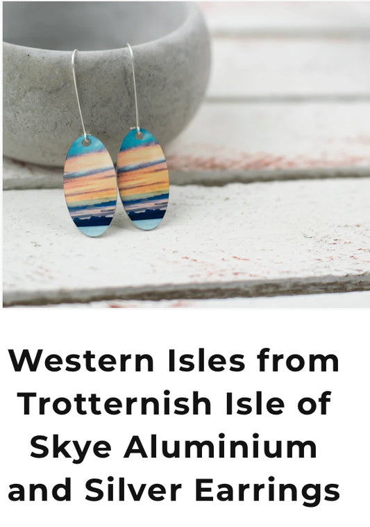 Cath Waters ‘Western Isles From Skye’ Durness Scottish Earrings