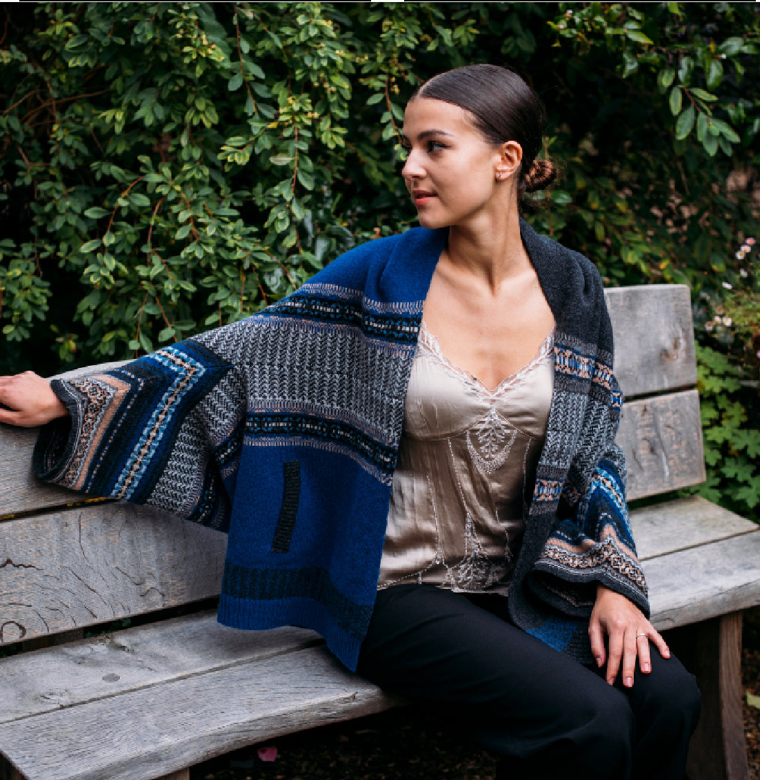 Eribe Knitwear Montrose Blanket Coat In New Hermes