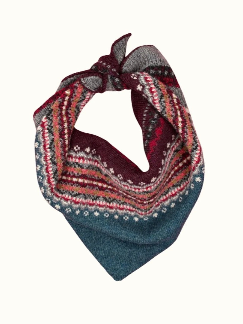 New Eribe Scottish Fairisle Neckerchiefs In Velvet