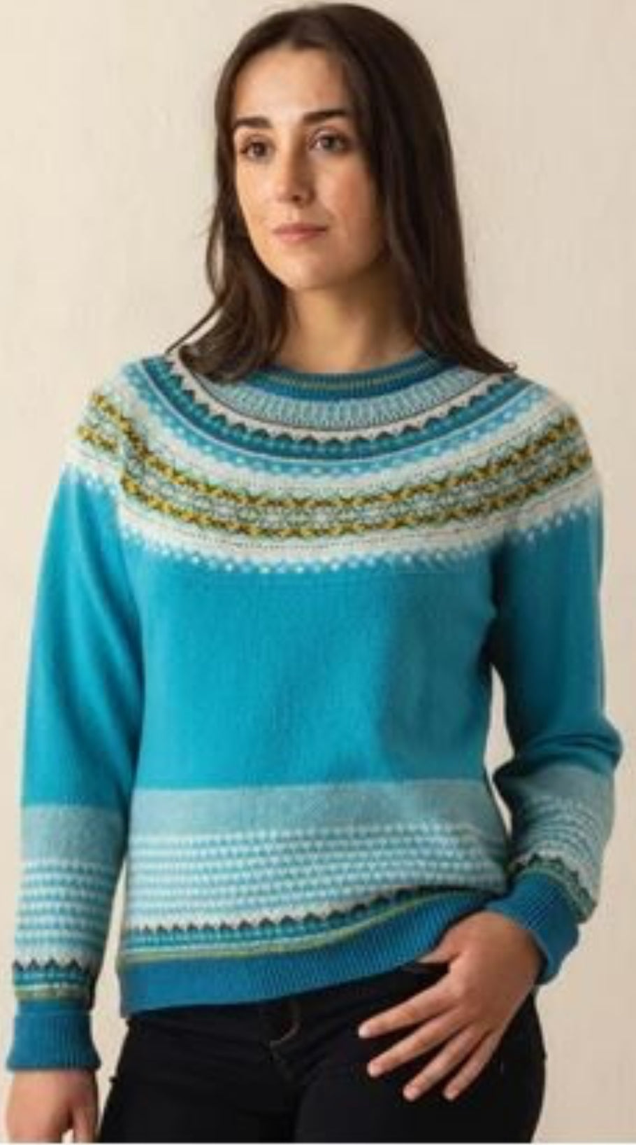 NEW Eribe Alpine Sweater P3974 Turquoise