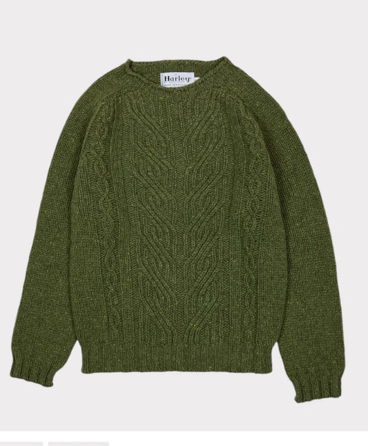 Harley Of Scotland Wool Nep Twist Sweater in Raasay