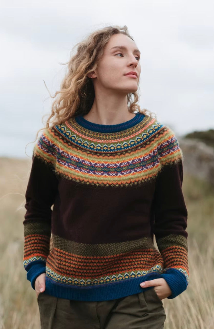 Eribe Alpine Sweater Fairisle In Ebony