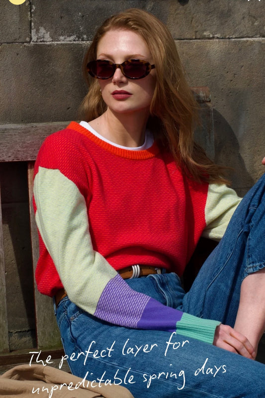 New Eribe Melrose Tweed Sweater In Fraser