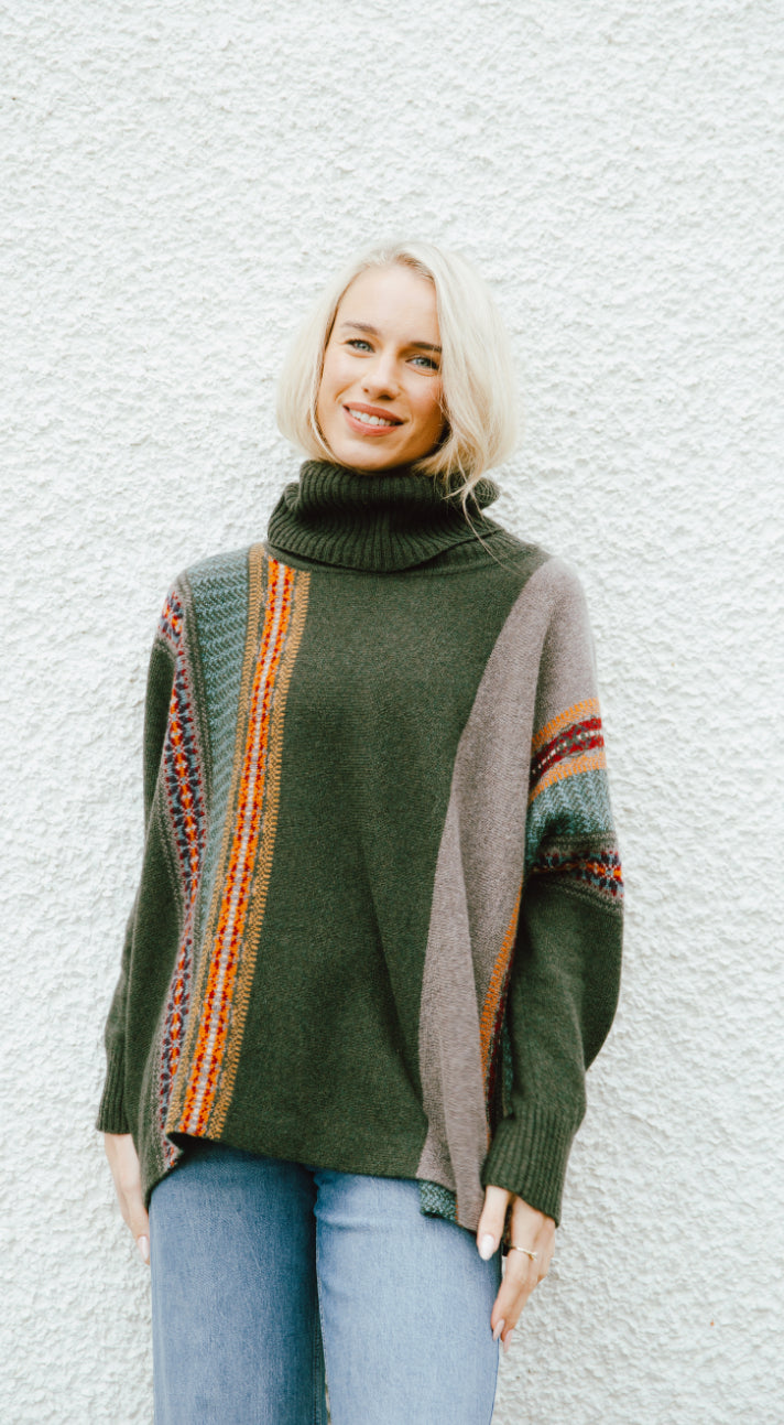 Eribe Montrose Cowl Sweater In Bracken