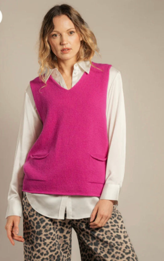 Eribe Corry V-Neck Tank Top Bubblegum