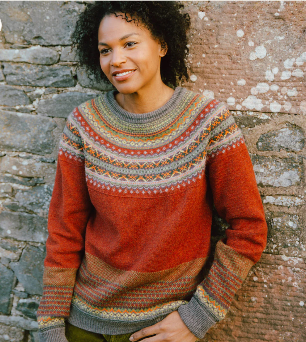 Eribe Alpine Sweater Fairisle In Copperleaf