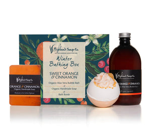 Highland Soap Company Bathing Box Sweet Orange & Cinnamon
