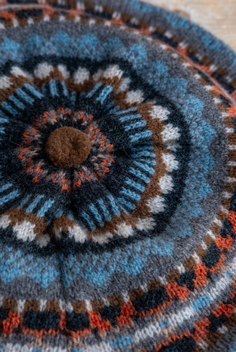 Eribe Fairisle Alloa Beret In Winter