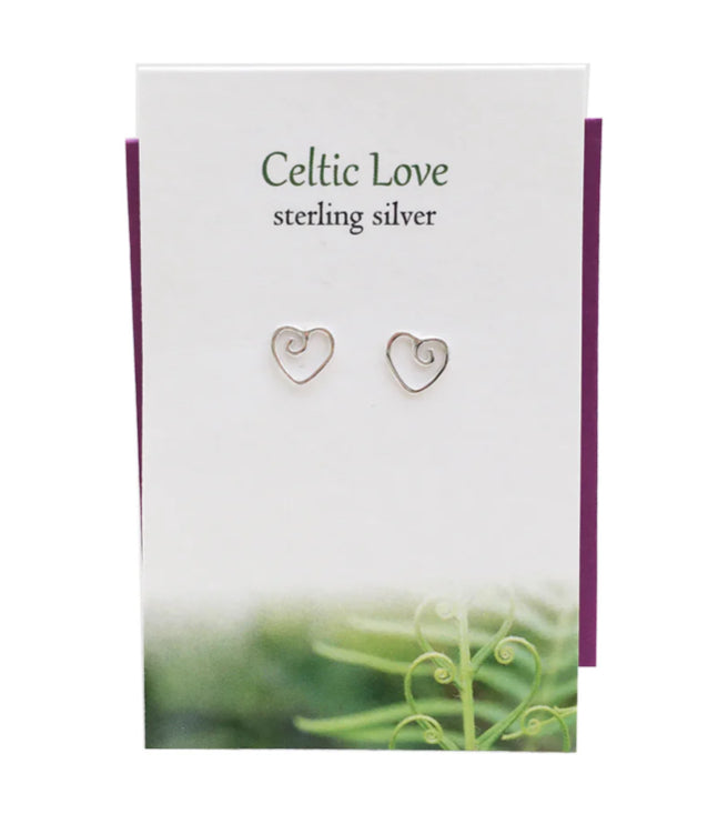 Sterling Silver Celtic Love Earrings