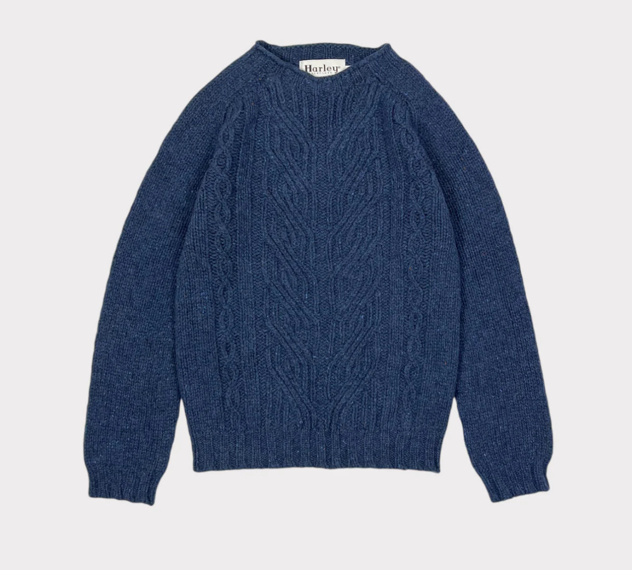 Harley Of Scotland Wool Nep Twist Sweater in Soay