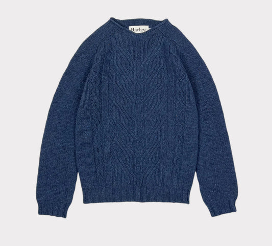 Harley Of Scotland Wool Nep Twist Sweater in Soay