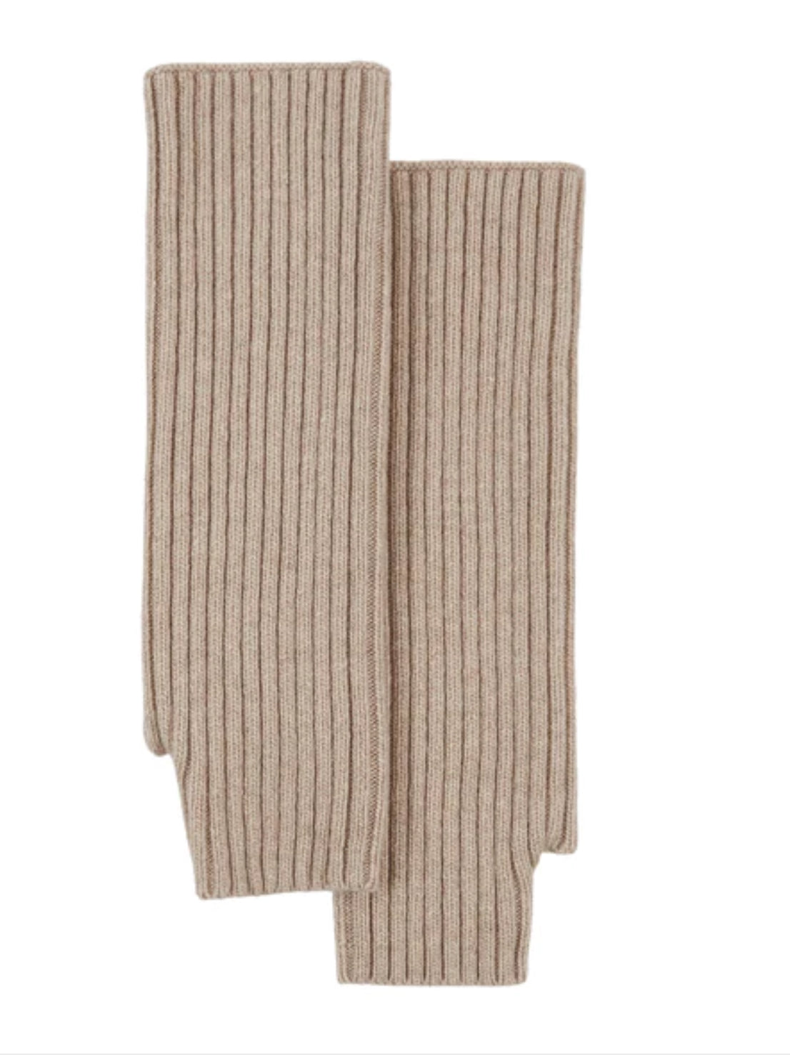 Chalk Lucia Ribbed Wrist Warmers