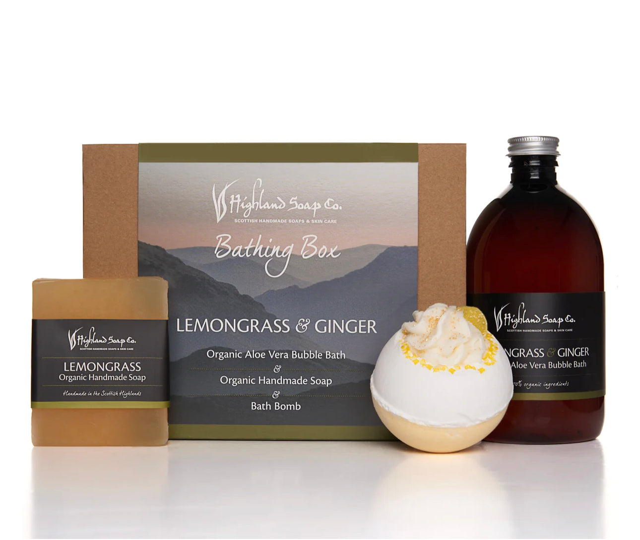 Highland Soap Company Bathing Box Lemongrass & Ginger