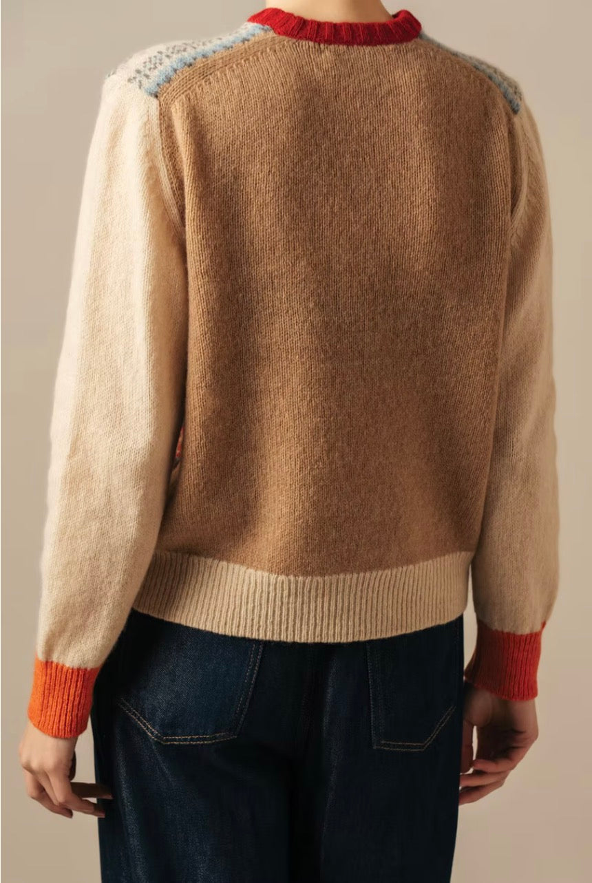 New Scottish Eribe Westray Block Sweater