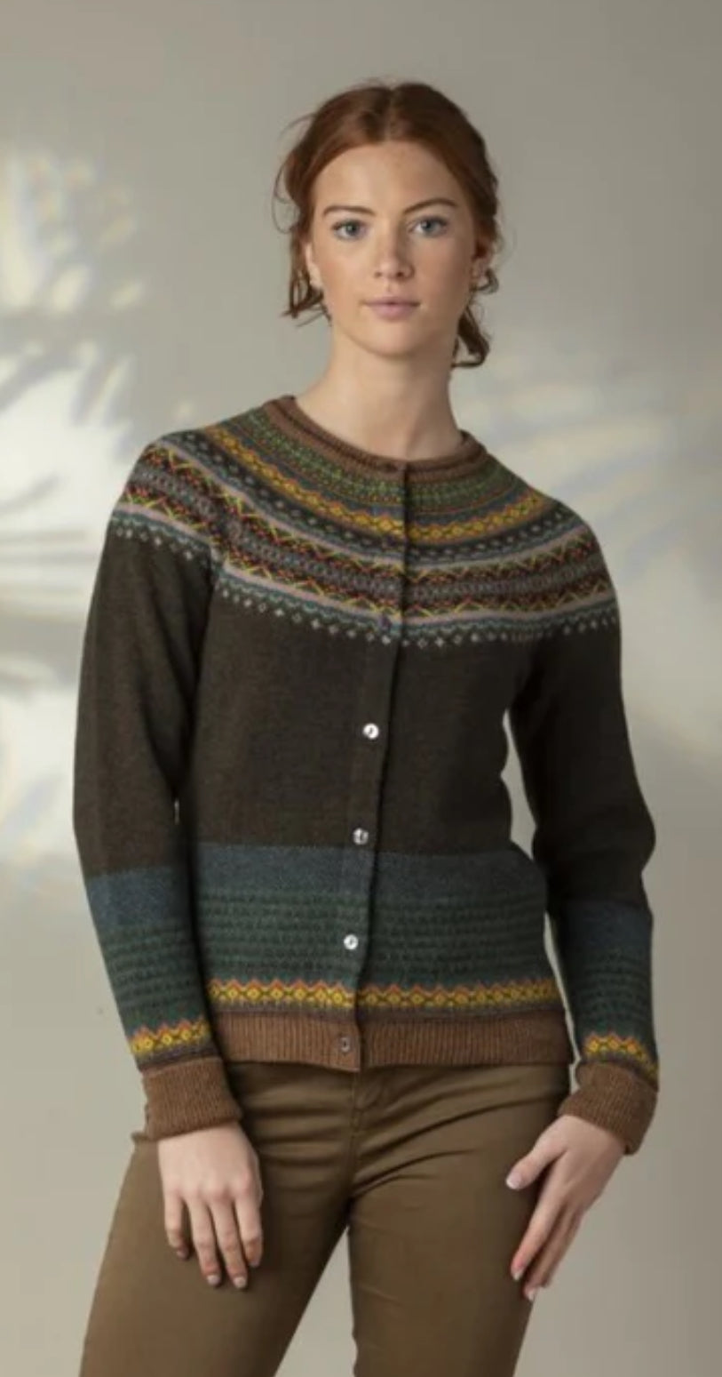 New Eribe Fairisle Alpine Cardigan In Highland