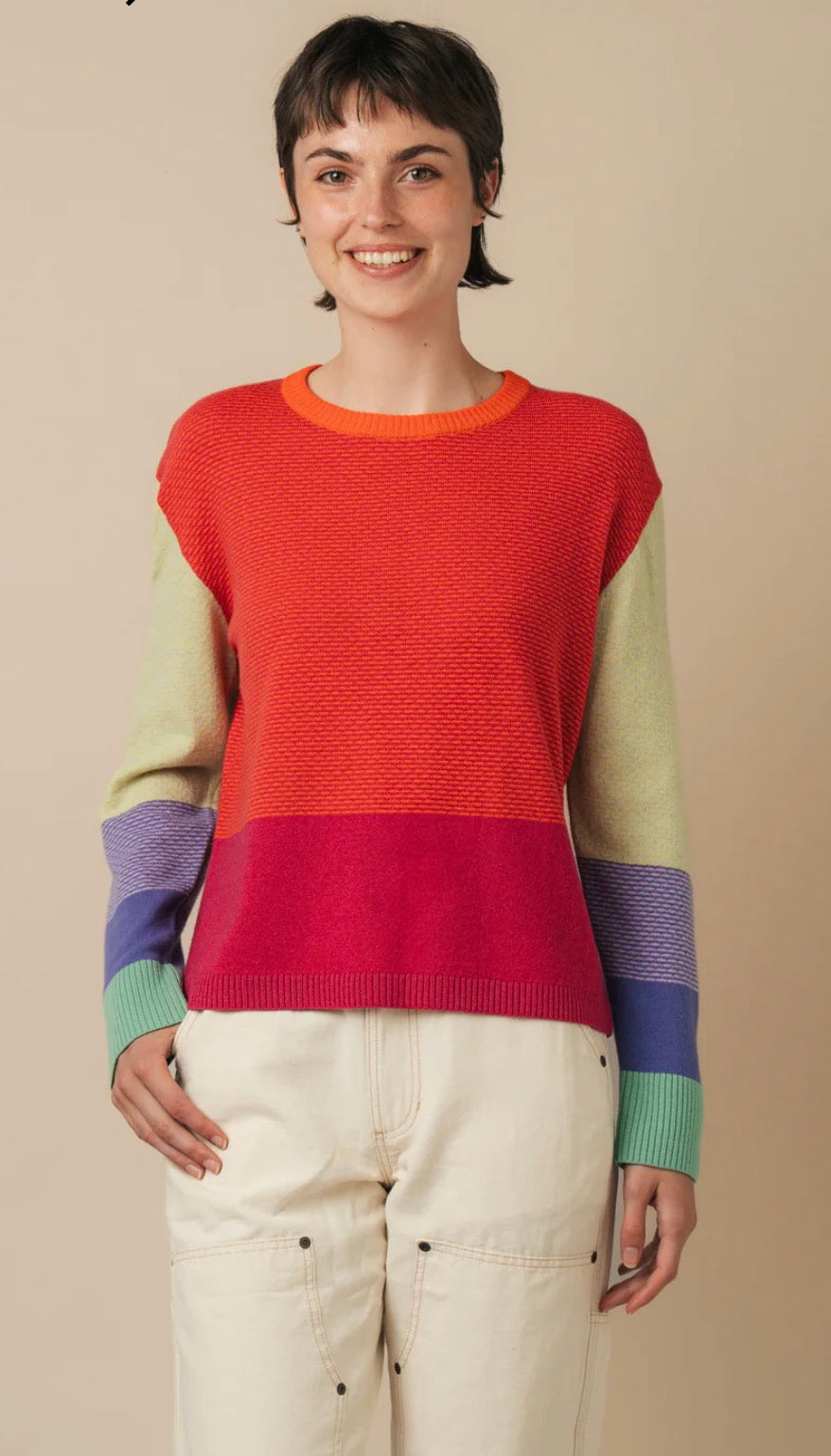 New Eribe Melrose Tweed Sweater In Fraser