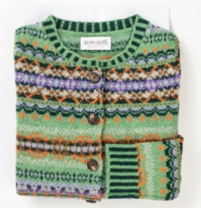 Sale Eribe Westray Cardigan In Meadow C4199