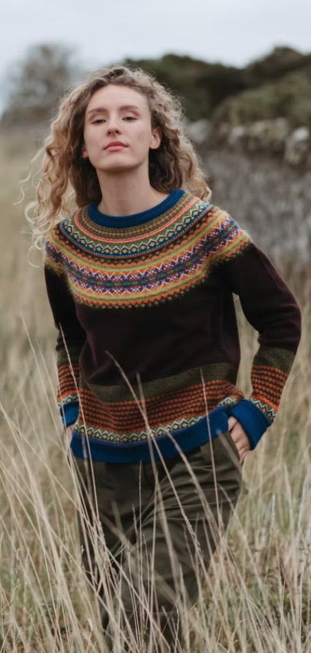 Eribe Alpine Sweater Fairisle In Ebony