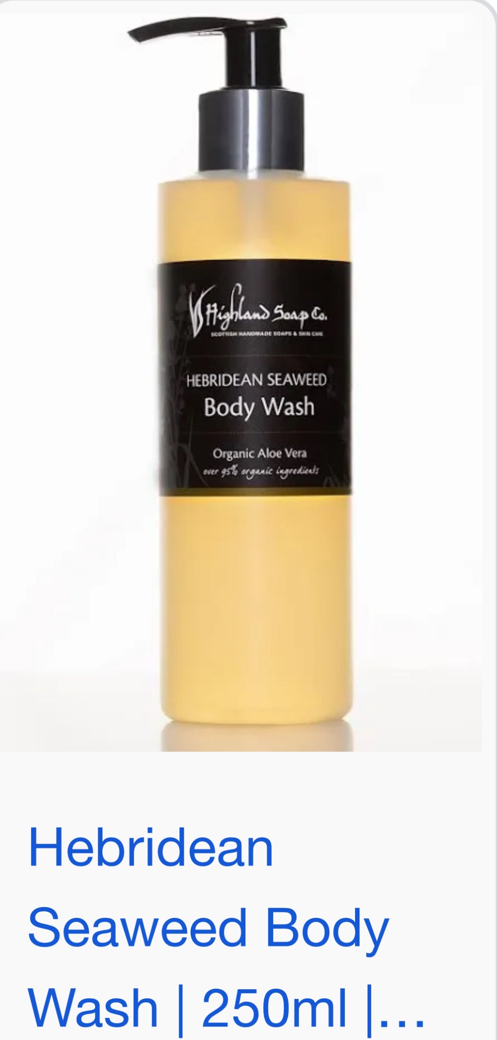 Highland Soap Company Hebridean Seaweed Body Wash Body Wash
