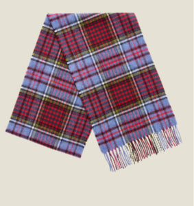 Brontë By Moon Tartan Merino Scarf - Anderson