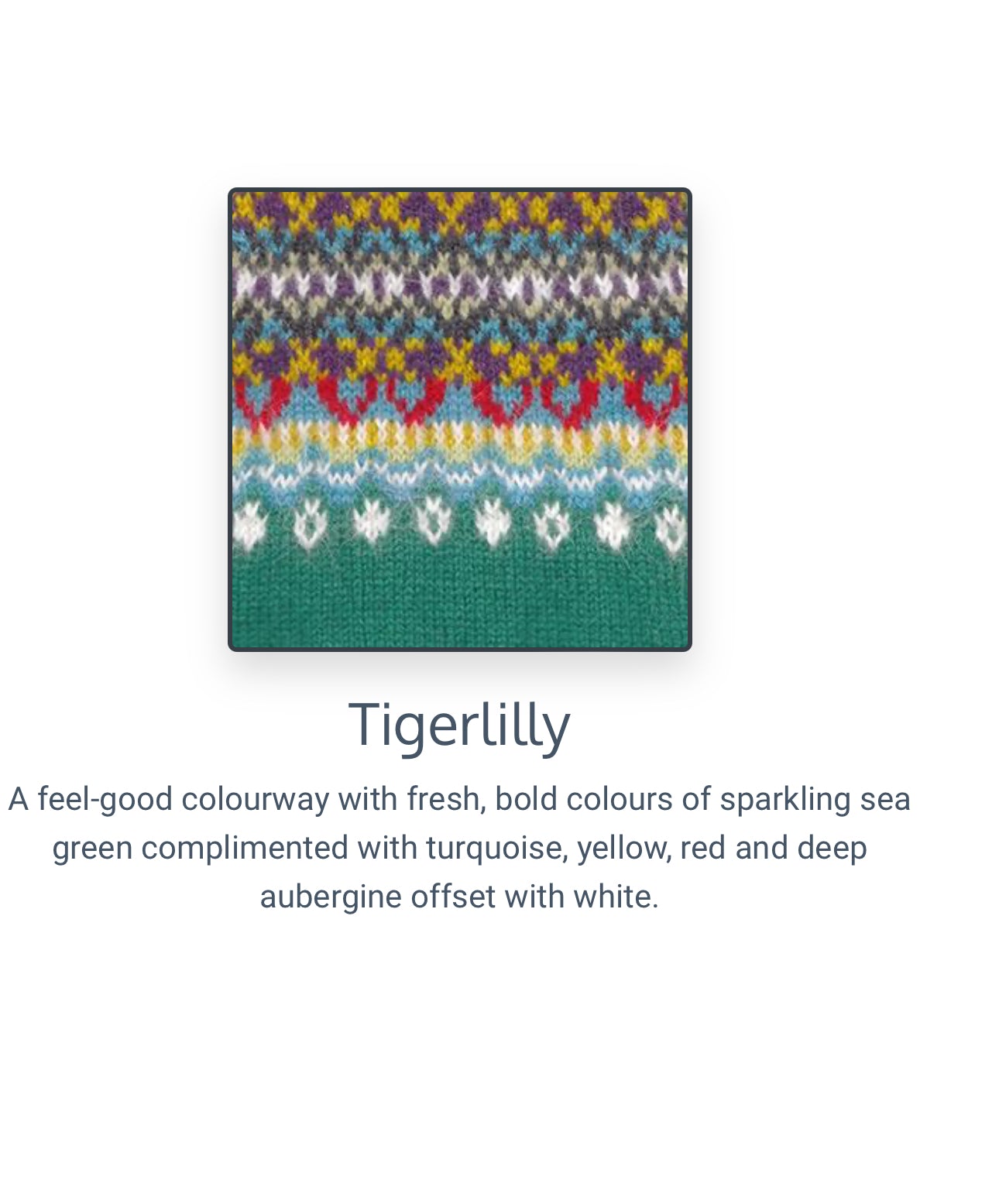 New Eribe Fairisle Alpine Cardigan In Tigerlilly