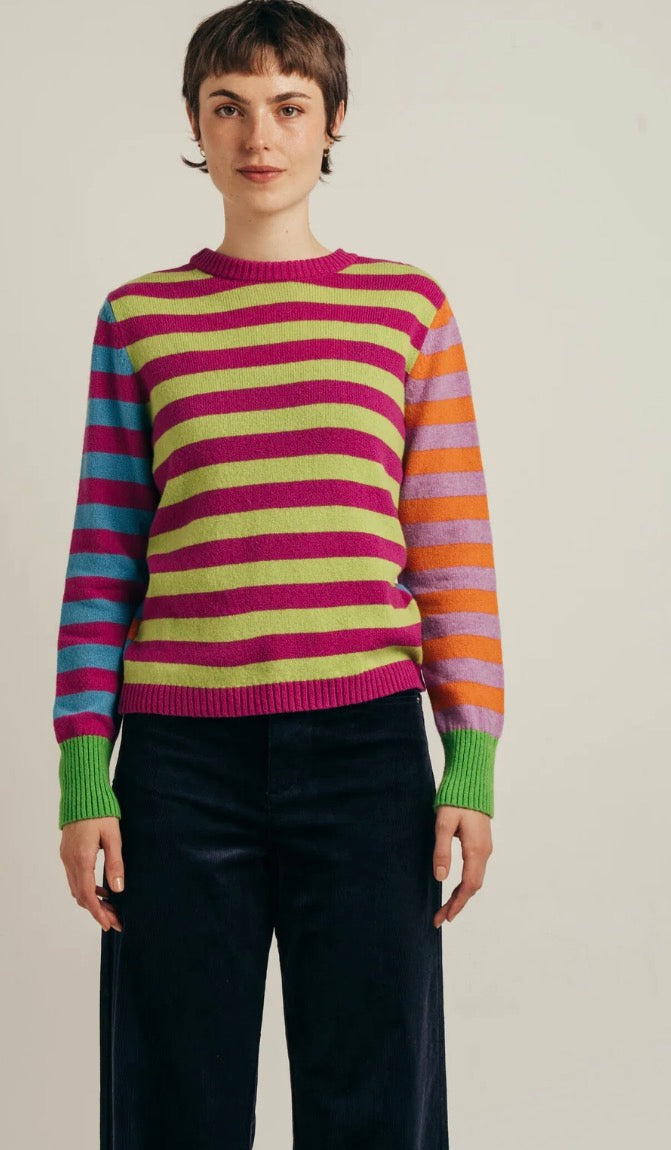 Eribe Stobo Stripe Reversible Sweater In Crackin