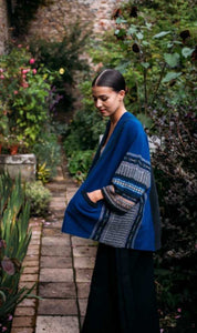 Eribe Knitwear Montrose Blanket Coat In New Hermes