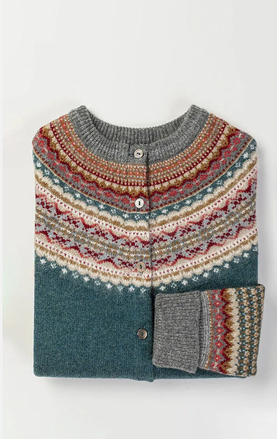 New Eribe Fairisle Alpine Cardigan In Lugano