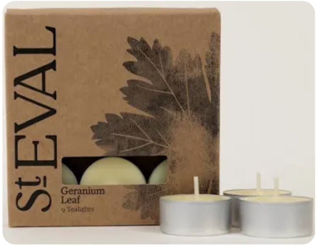 St Eval Geranium Leaf Tea Lights