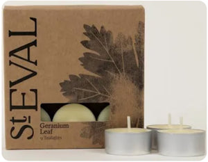 St Eval Geranium Leaf Tea Lights