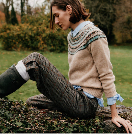 New Harley Of Scotland Fairisle In Calico