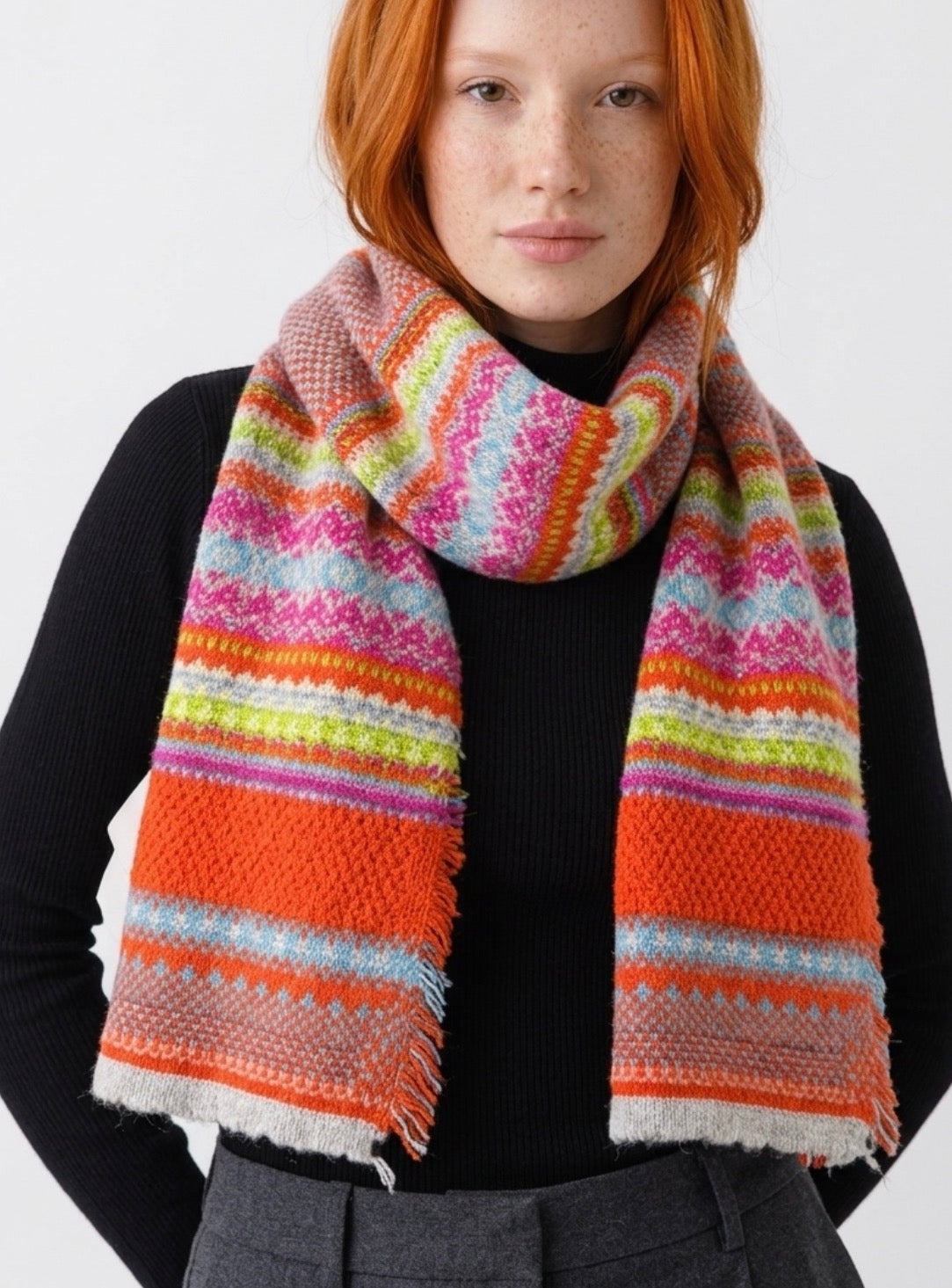 New Eribe Knitwear Alpine Scarf In Amelia