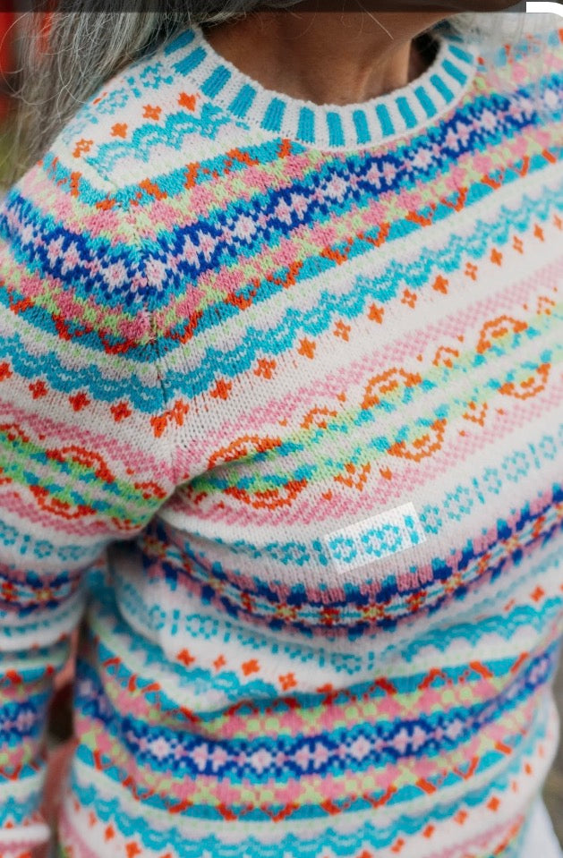 New Eribe Fairisle Kinross Sweater in Mural