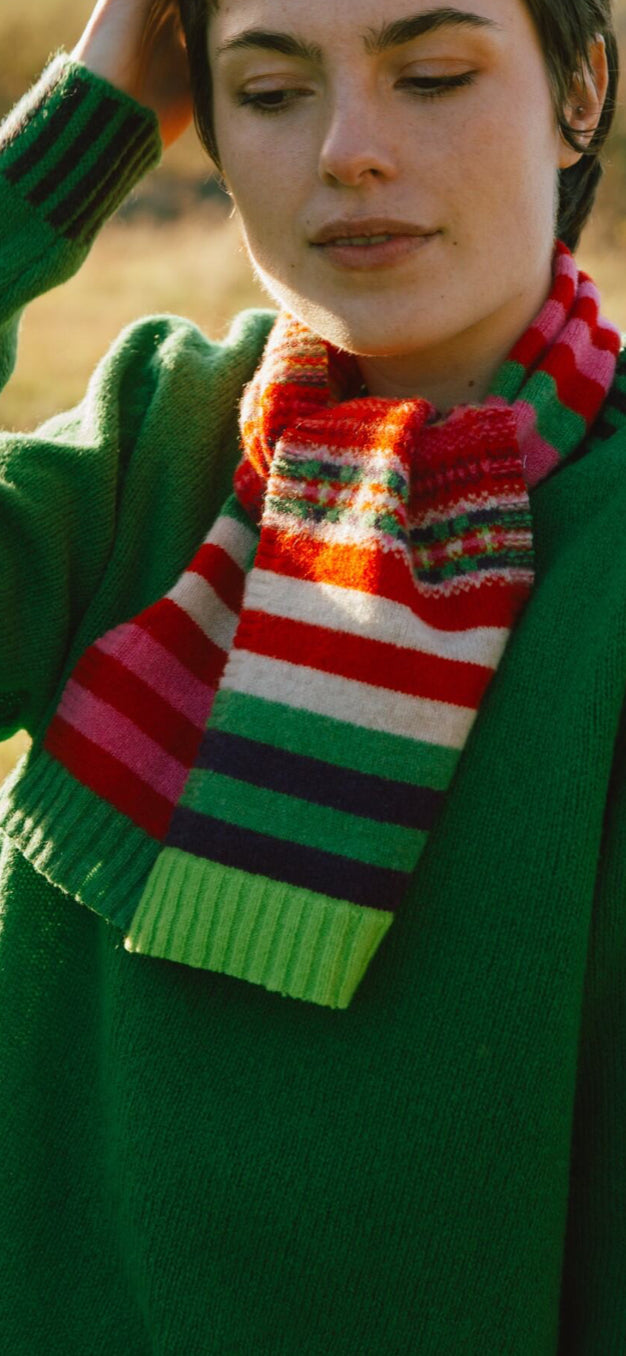 New Stobo Mini Scarf In Rosa