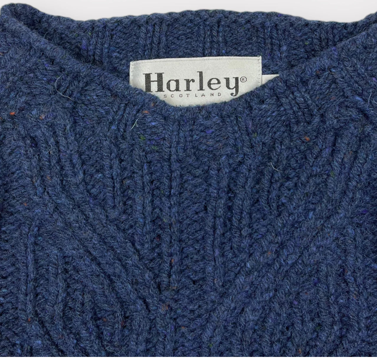 Harley Of Scotland Wool Nep Twist Sweater in Soay