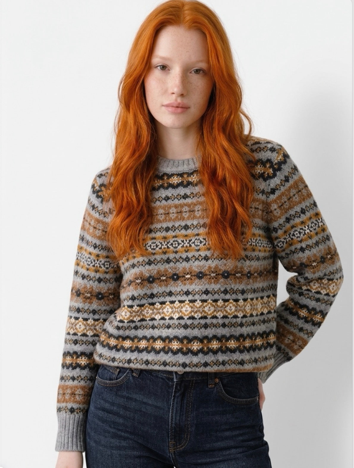 SALE Allover Scottish Fairisle