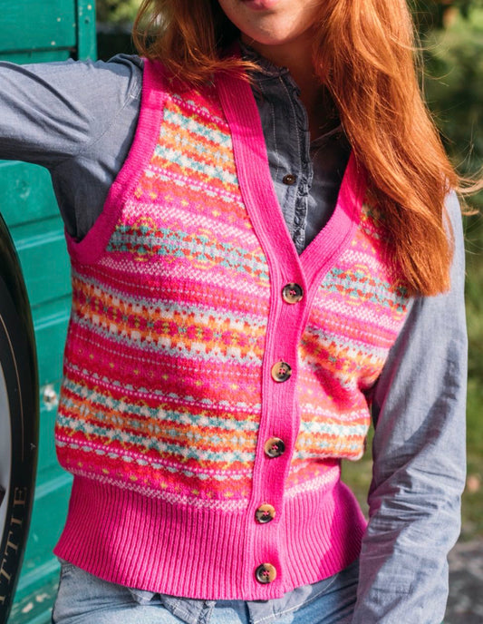 New Kinross Waistcoat In Foxglove